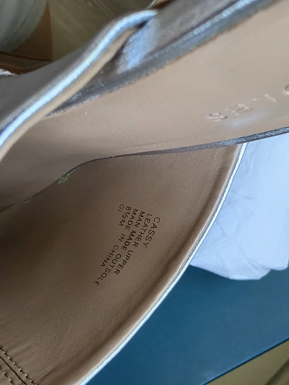 Aerosoles Silver Platform Mules